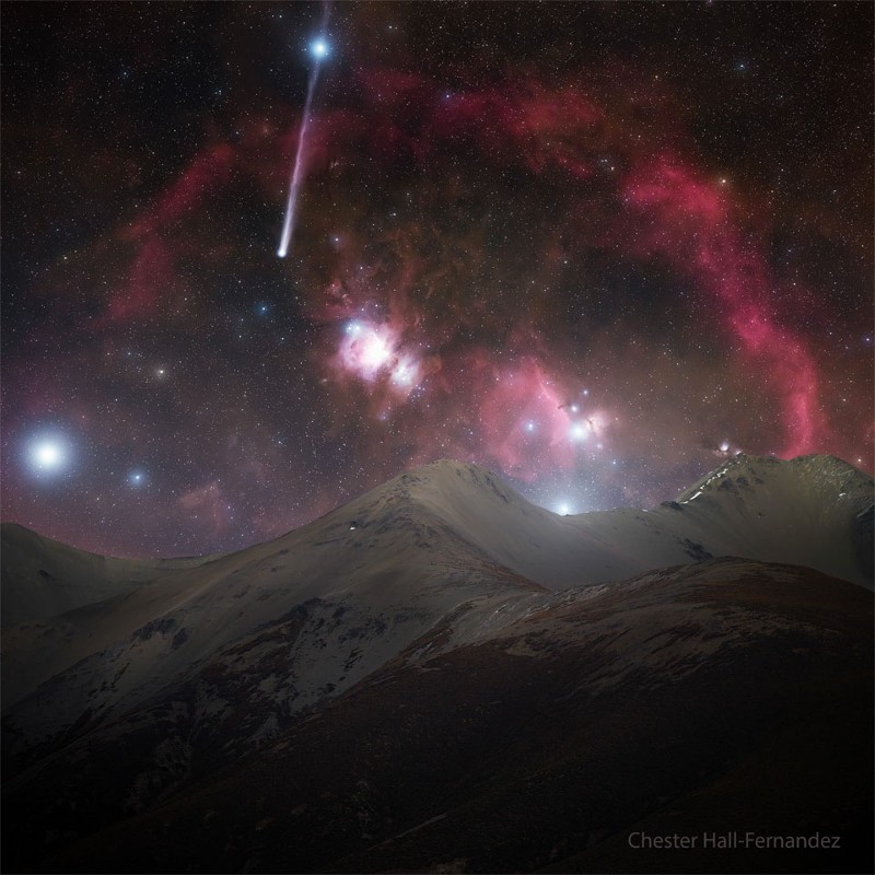APOD - R3 PanSTARRS: An Orion Comet